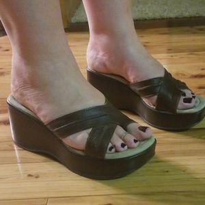 Real leather Mia platforms